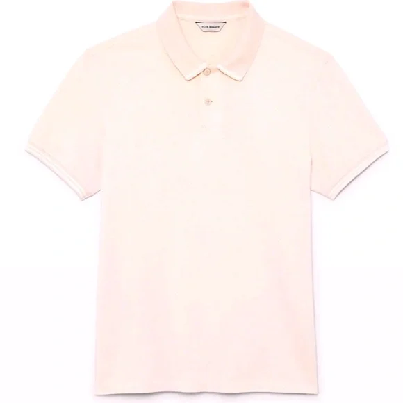 Tipped Collar Polo - Brand New - NEVER WORN -Light Pink